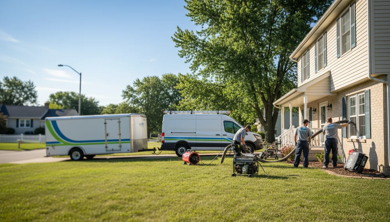 Flooded Basement Restoration And Cleanup With Repair in Shorewood, IL near me